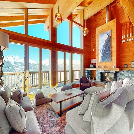 Chalet In With Hot Tub Veysonnaz