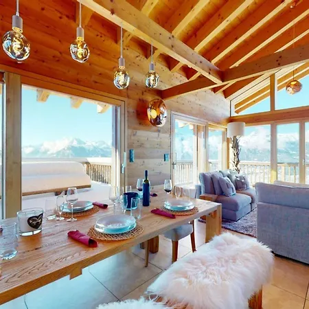 Chalet In With Hot Tub Veysonnaz