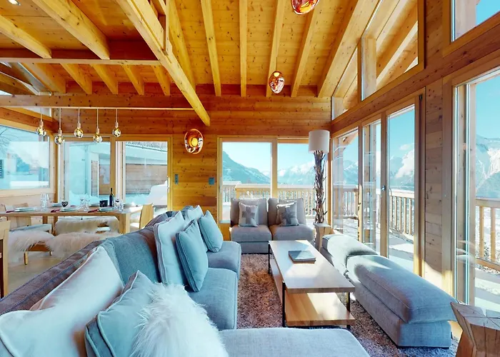 Chalet In With Hot Tub Veysonnaz