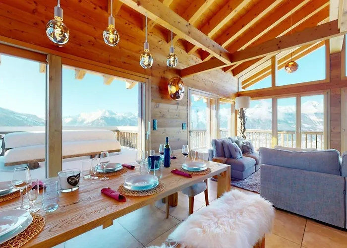 Chalet In With Hot Tub Veysonnaz